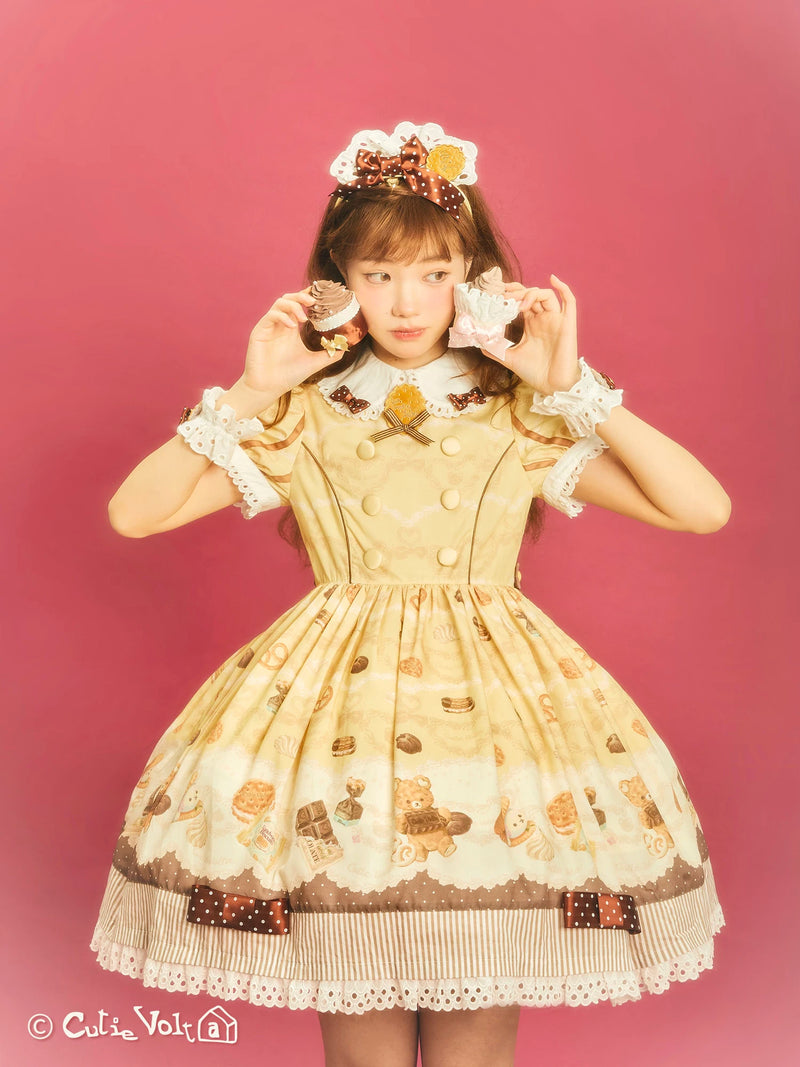 CutieVolta - Forever Happy Patisserie - Sweet Lolita OP & JSK Collection - product detail 4