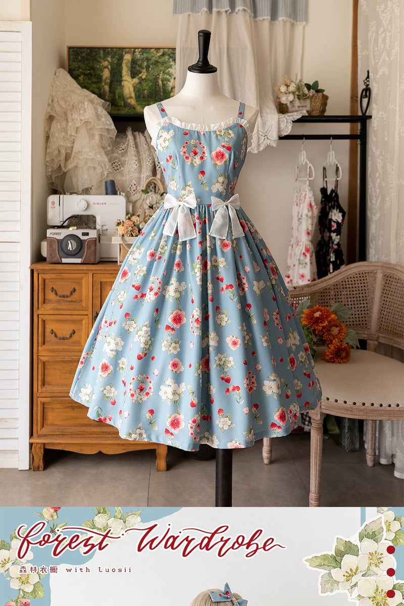 Forest Wardrobe - Early Summer Berry Storybook - Classic Lolita JSK Dress - 5