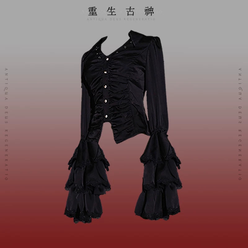 囚鸟旅店‖重生古神‖现货页面‖克苏鲁哥特暗黑原创Lolita裙大码