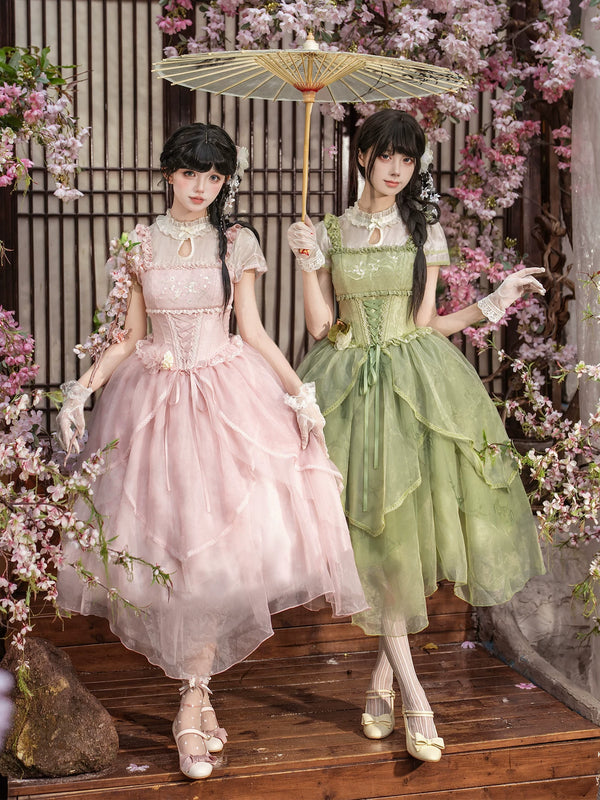 With PUJI - Fragrance - Oriental Lolita OP Dress, Print product view