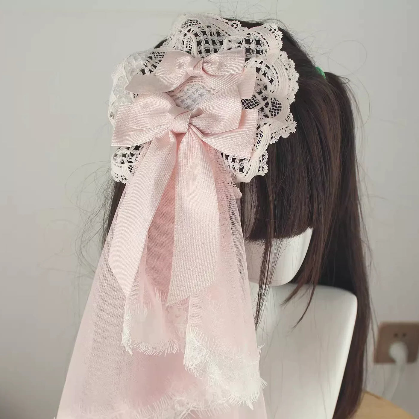 Deer Girl Handmade - Lace Veil Collection - Top Hats, KC, Arm Sleeves, Hanamaru, Headbands and Bonnets with Tulle