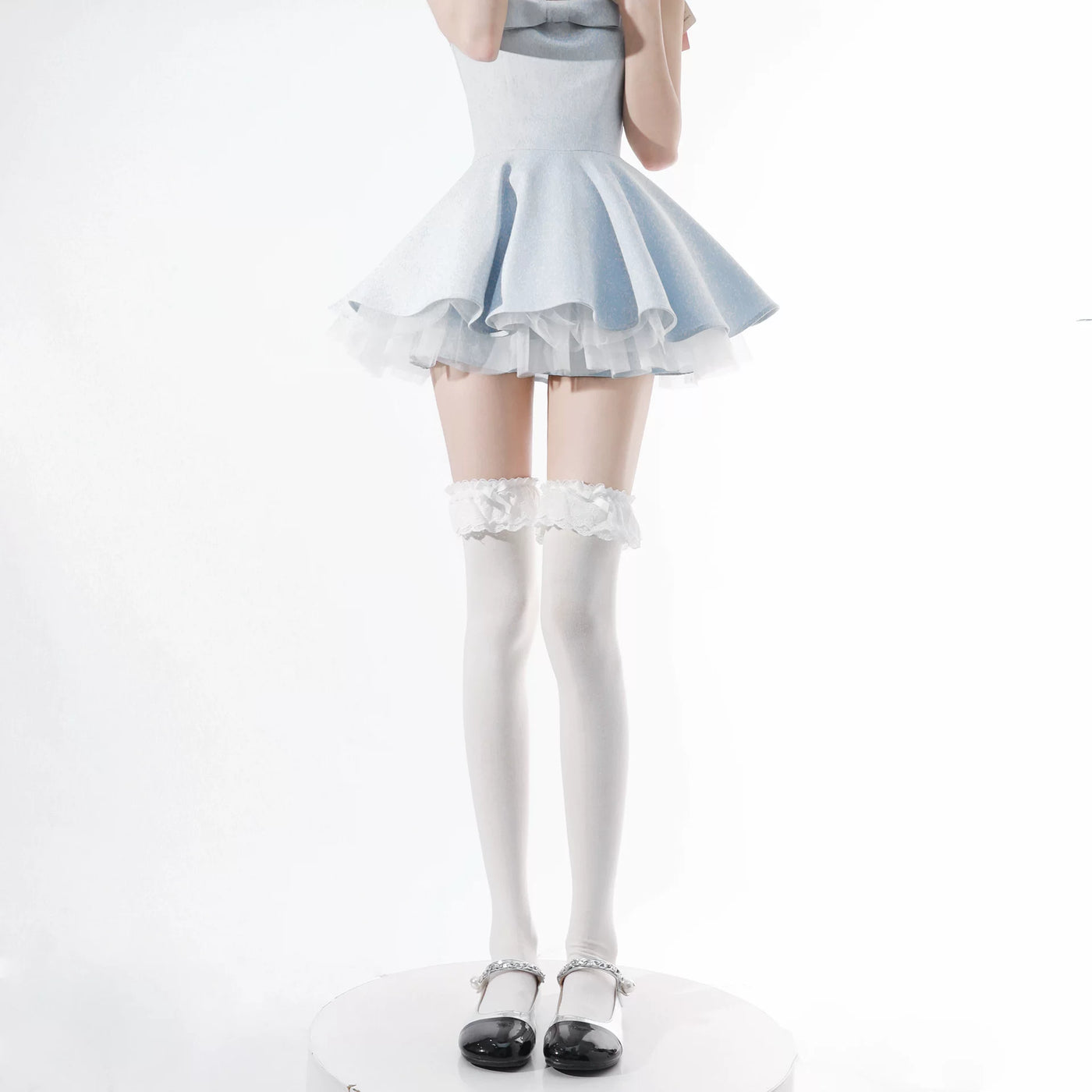 Fantasy Doll - Spring Sweet Lace - Socks with lace trim and bow detailing