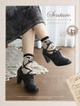 35 / black mid heel
