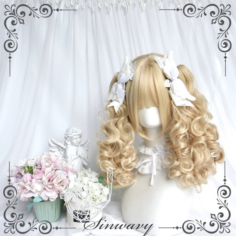 Sinwavy platinum blonde doll curl ponytail wig - view 7