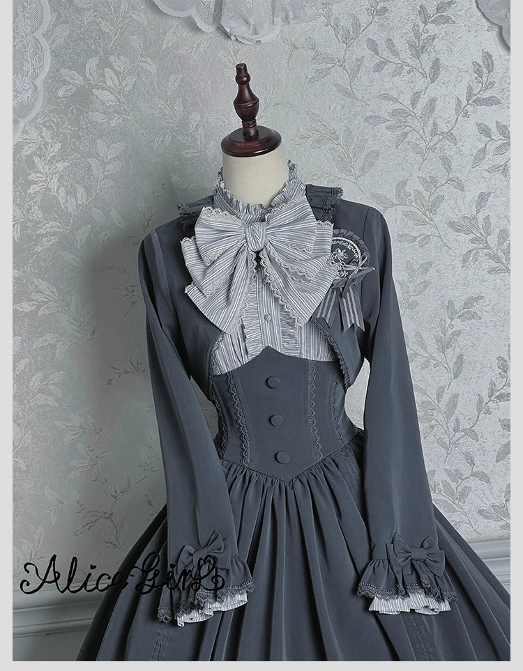 Alice Girl - Duke of Victoria - Classic Lolita Striped Blouse