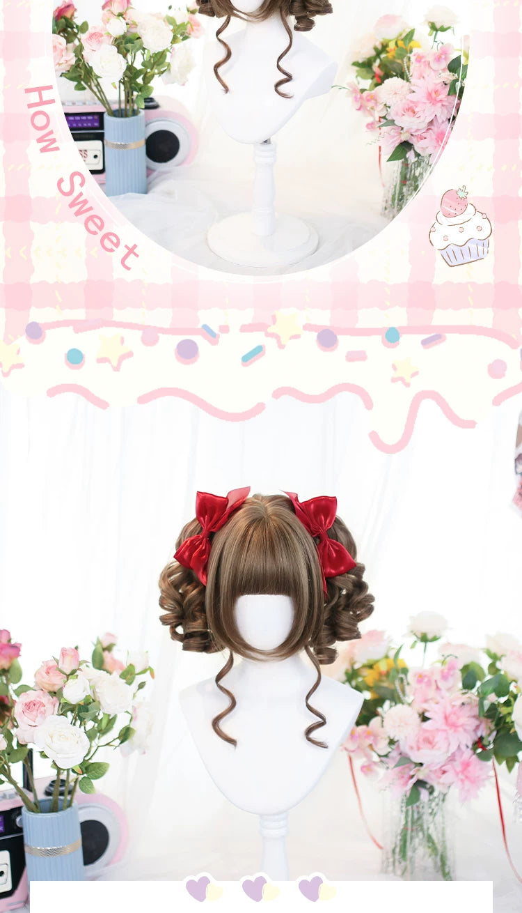Tao Qi Roman-curl twin-ponytail full wig - additional view 3