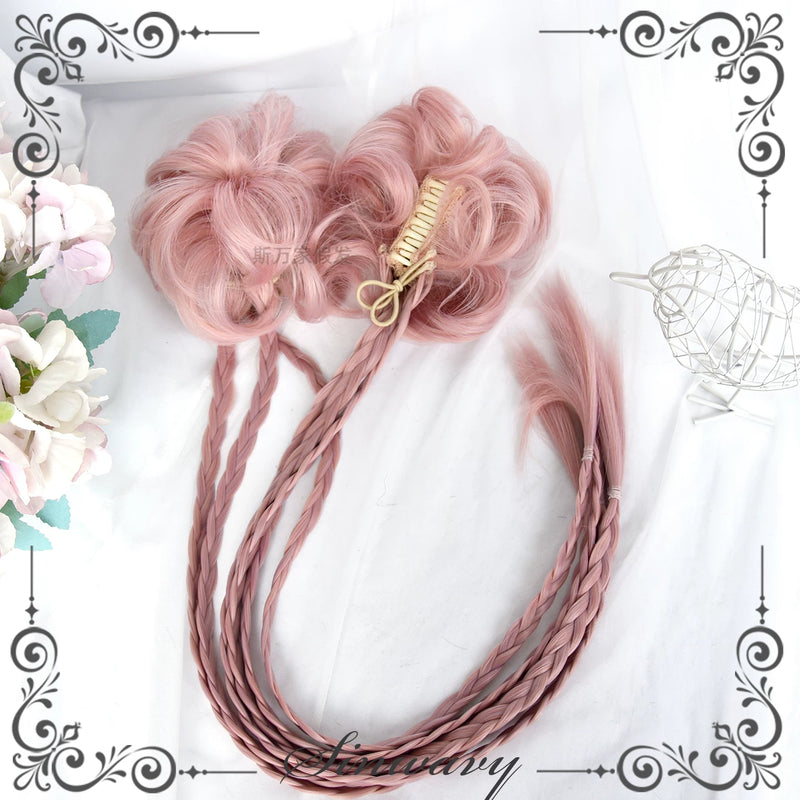 Sinwavy Bubblegum braided bun Lolita hairpiece - view 3