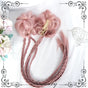 Sweet Pink - pair of braided buns only