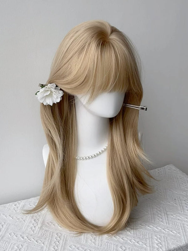 Kunkun Fish platinum long straight full wig - view 1