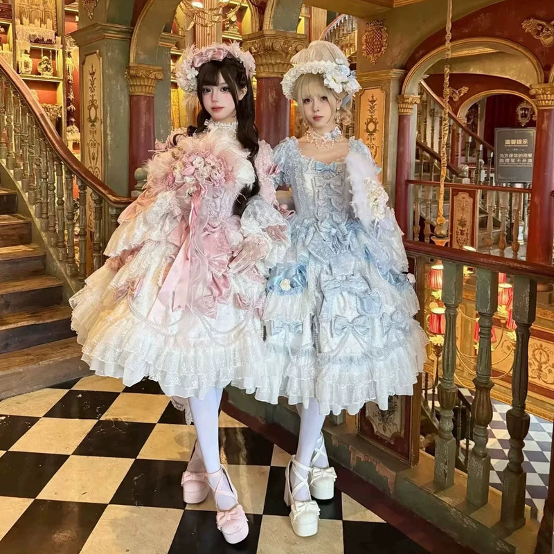 Emoji Dream - Sweet Lolita Princess Evening Dress - Floor-length pink