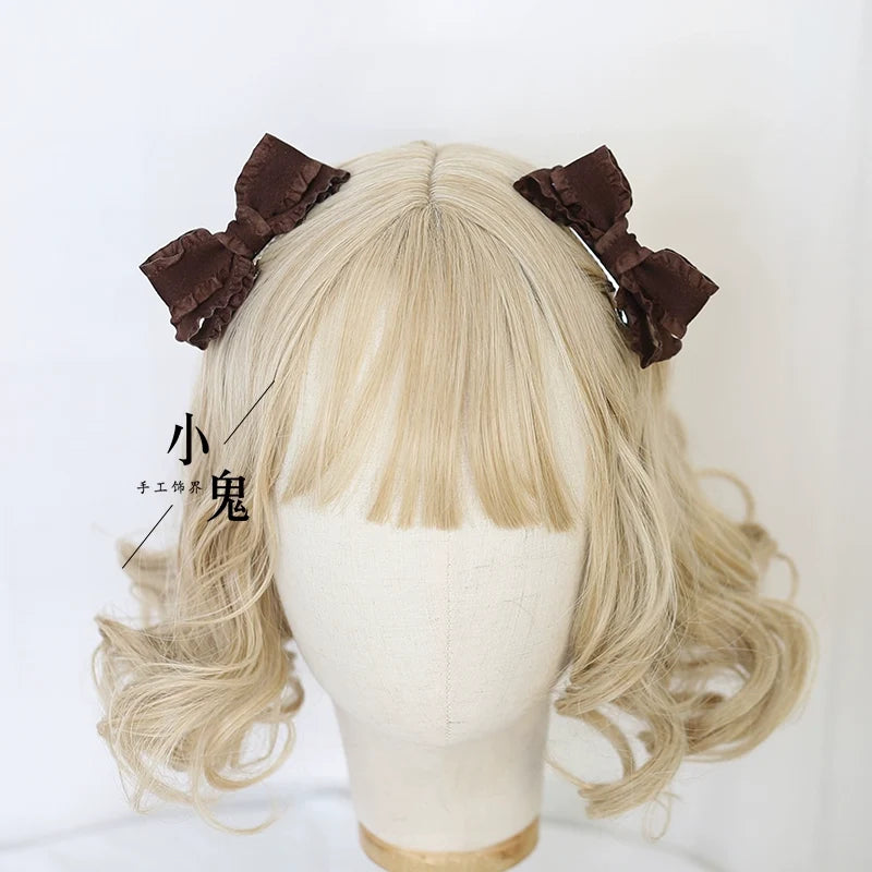 Xiaogui - Cute Lolita Headwear Ponytail - Hairclips Daily Lolita Accessories Headwear