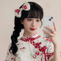 Large strawberry side hair clip
