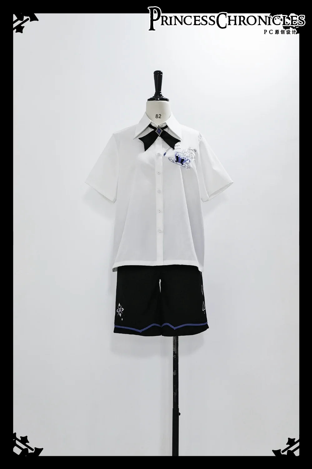 Princess Chronicles - Summer Loose Embroidered Short - Sleeve White Shirt Innerwear