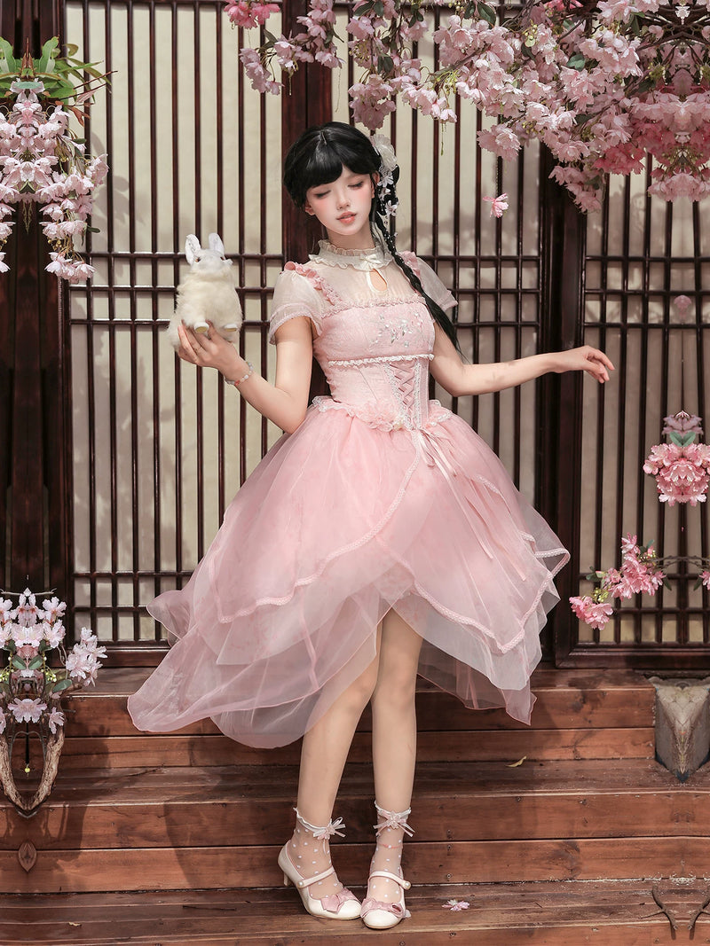 With PUJI - Fragrance - Oriental Lolita OP Dress, Print detail view 3