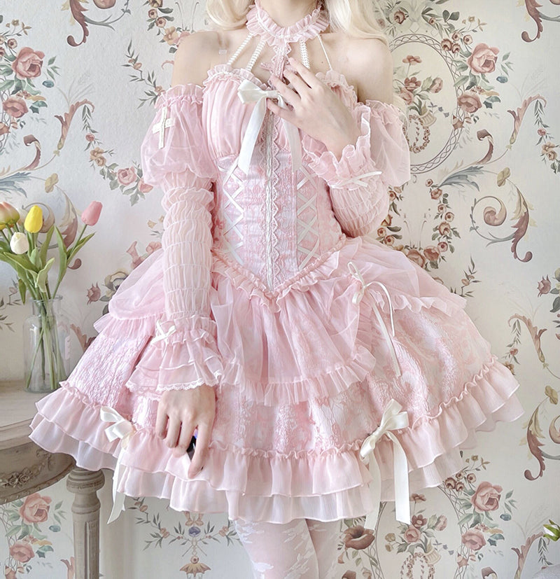 Alice Girl - Cross Maiden - Gothic Lolita Dress, Ballet Halterneck Lolita JSK