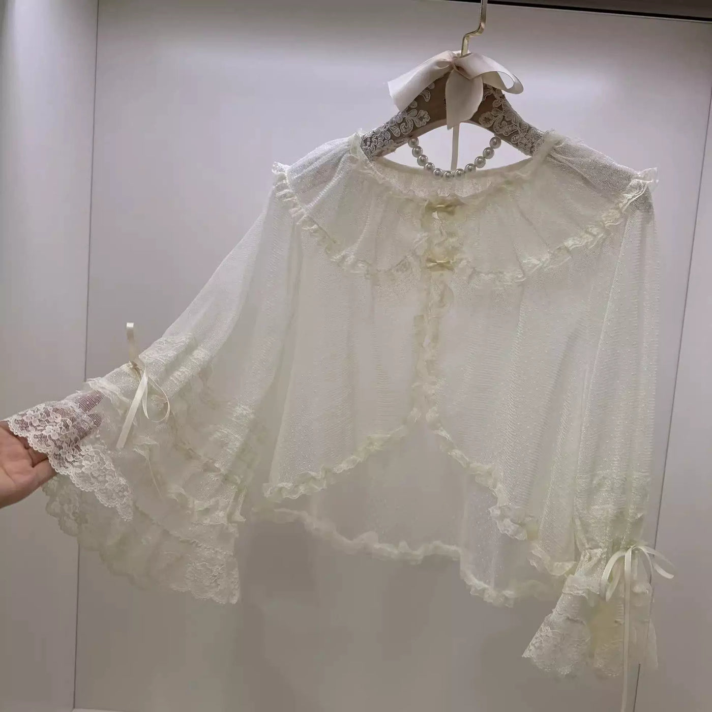 Sweetheart Dream Machine - Summer Two-Way Layering - Lolita Blouse with Lace Ruffles