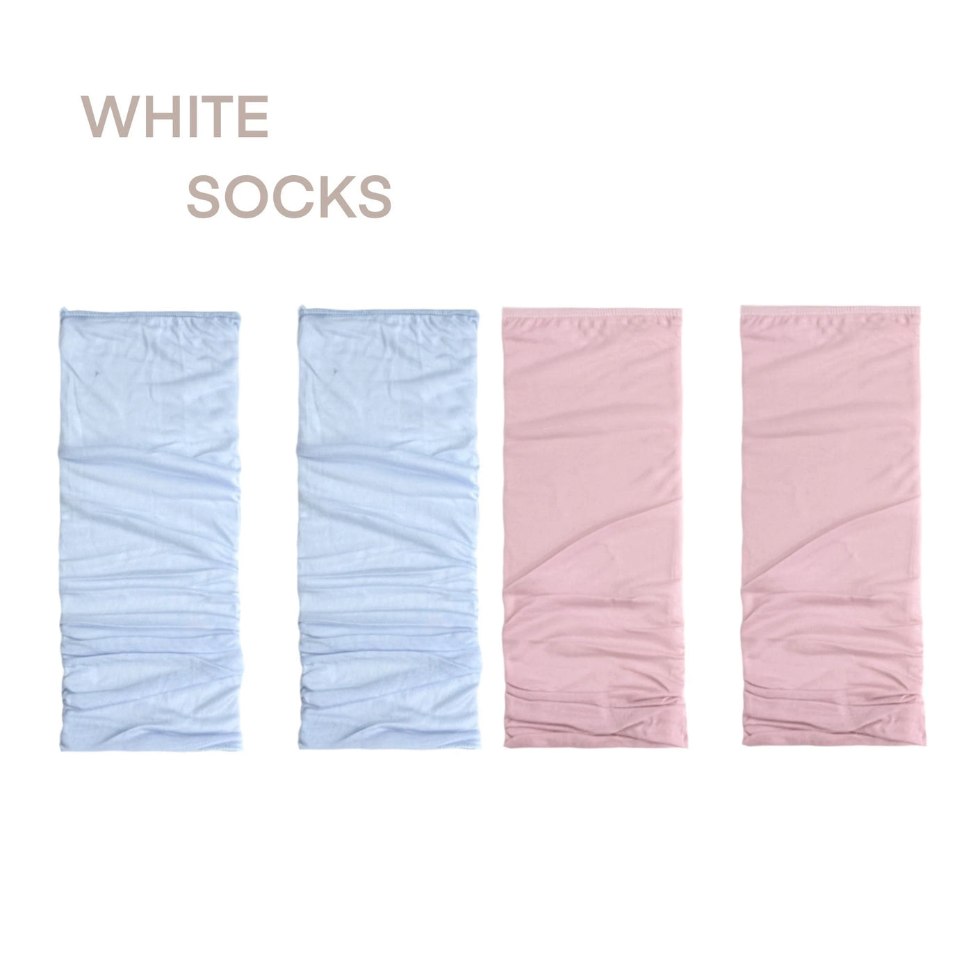 White Socks - K-Style Ballet - Mid-Calf Stirrup Slouch Socks with Gathered Folds