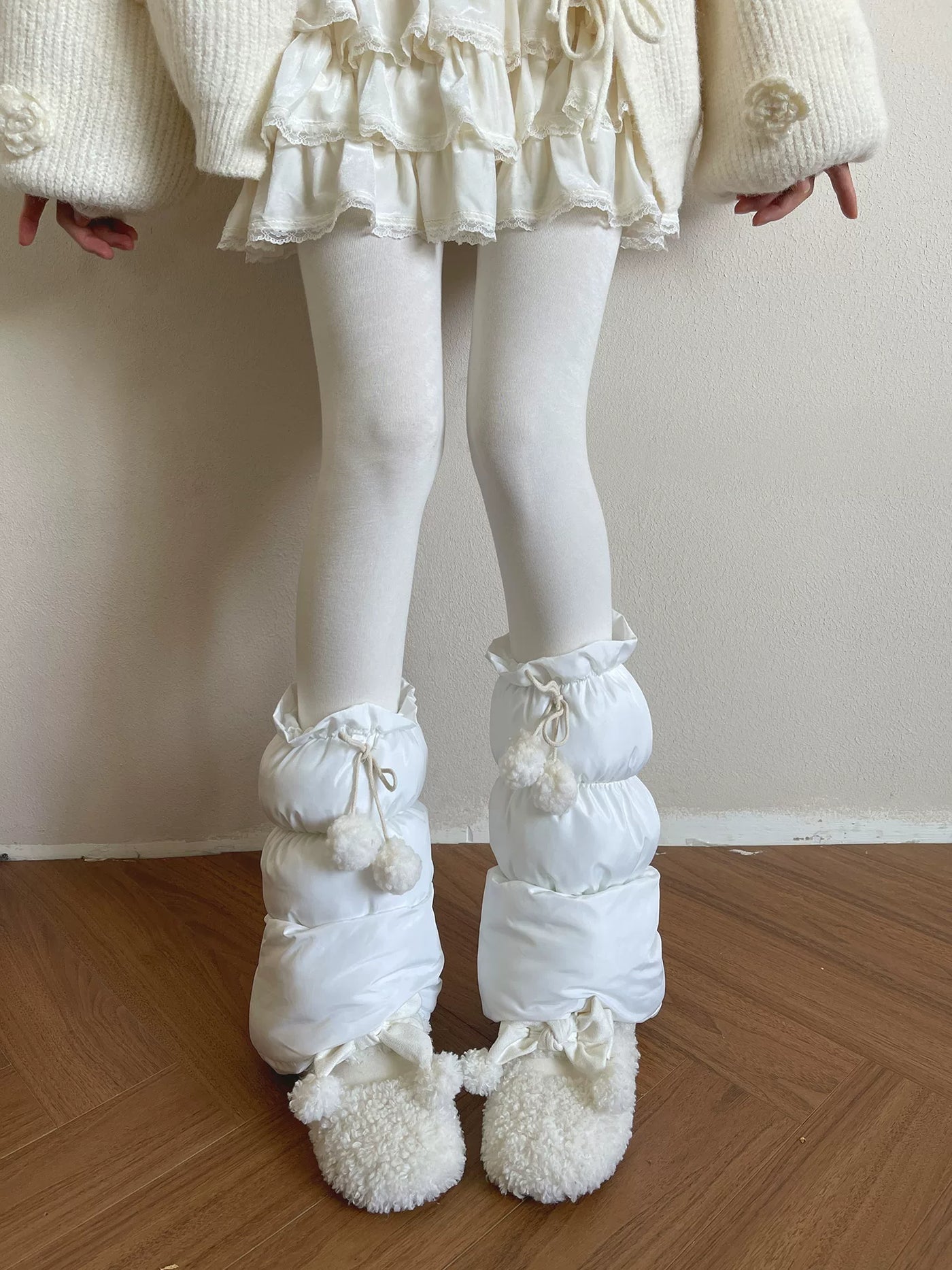 Sock Noble - Winter Pom Pom - Sock Covers with Plush Pom-Pom Ties