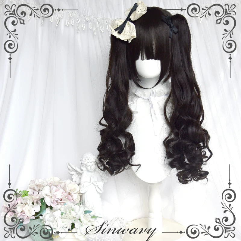 Sinwavy natural black long-curl Lolita wig - view 4