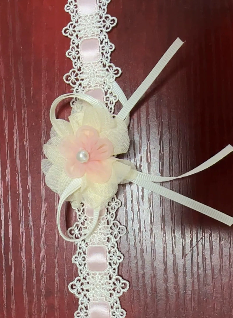 Zhijinyuan Shimmering Gift Box Accessories — Pink and Candy Mix ribbon choker