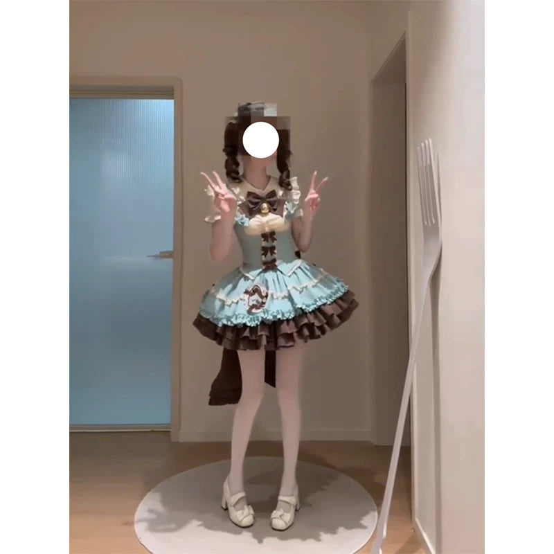 Creamy - Mint Doll - JSK Dress Set with Tiered Ruffles
