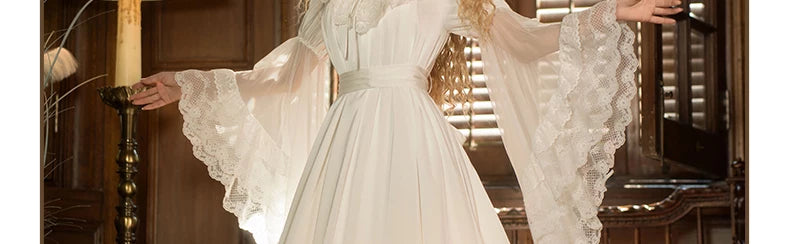 Inmorelli - Jasmine Manor - Edward OP dress with flared lace cuffs