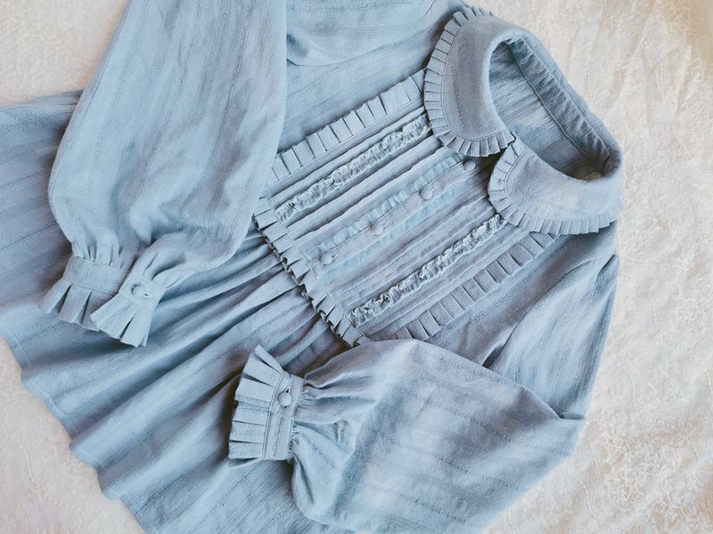 Yilia - J-fashion Ruffle Cotton Lolita - Blouse Innerwear