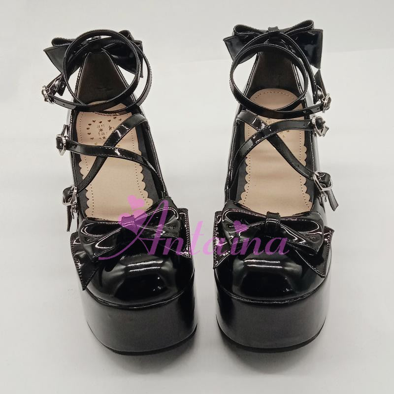 Antaina - Lolita Bow Platform Shoes Multiple - Colors Shoes