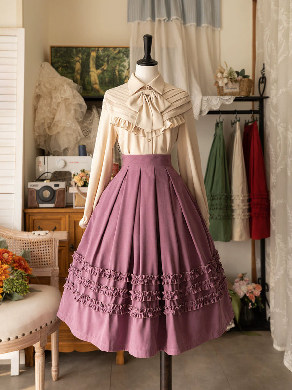 Forest Wardrobe - Forest Basket 4.0 - Classic Lolita Ruffled Skirt - 1