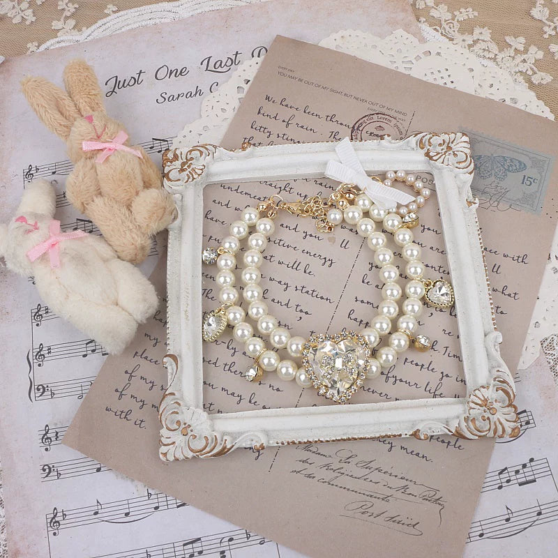 Independent Brand - Pearl Bead Collection - Necklace, Bracelet or Large Bow Accessory with Pearl Variants