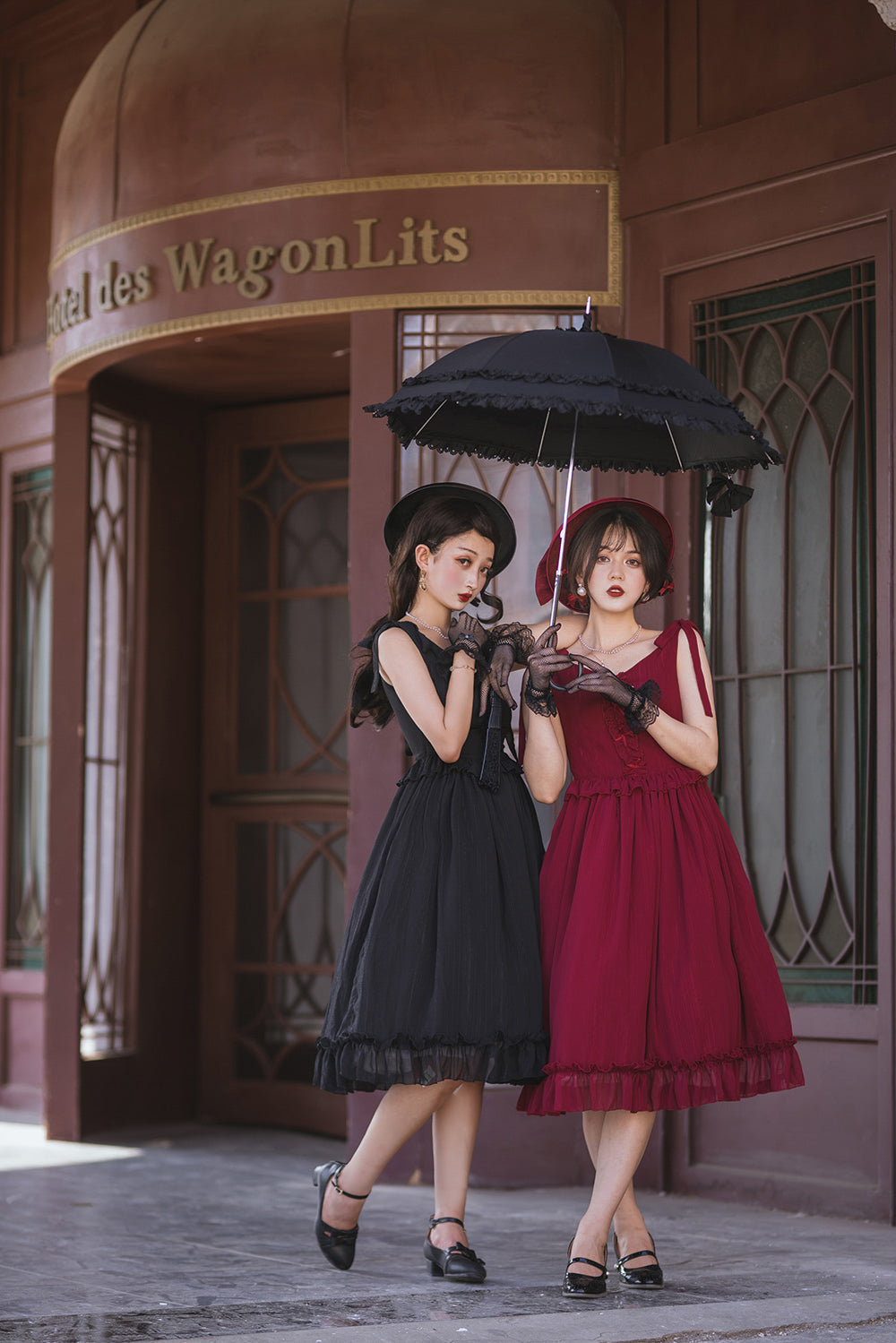 Miss Point - Rhine Riverside - French Vintage Chiffon Lolita JSK