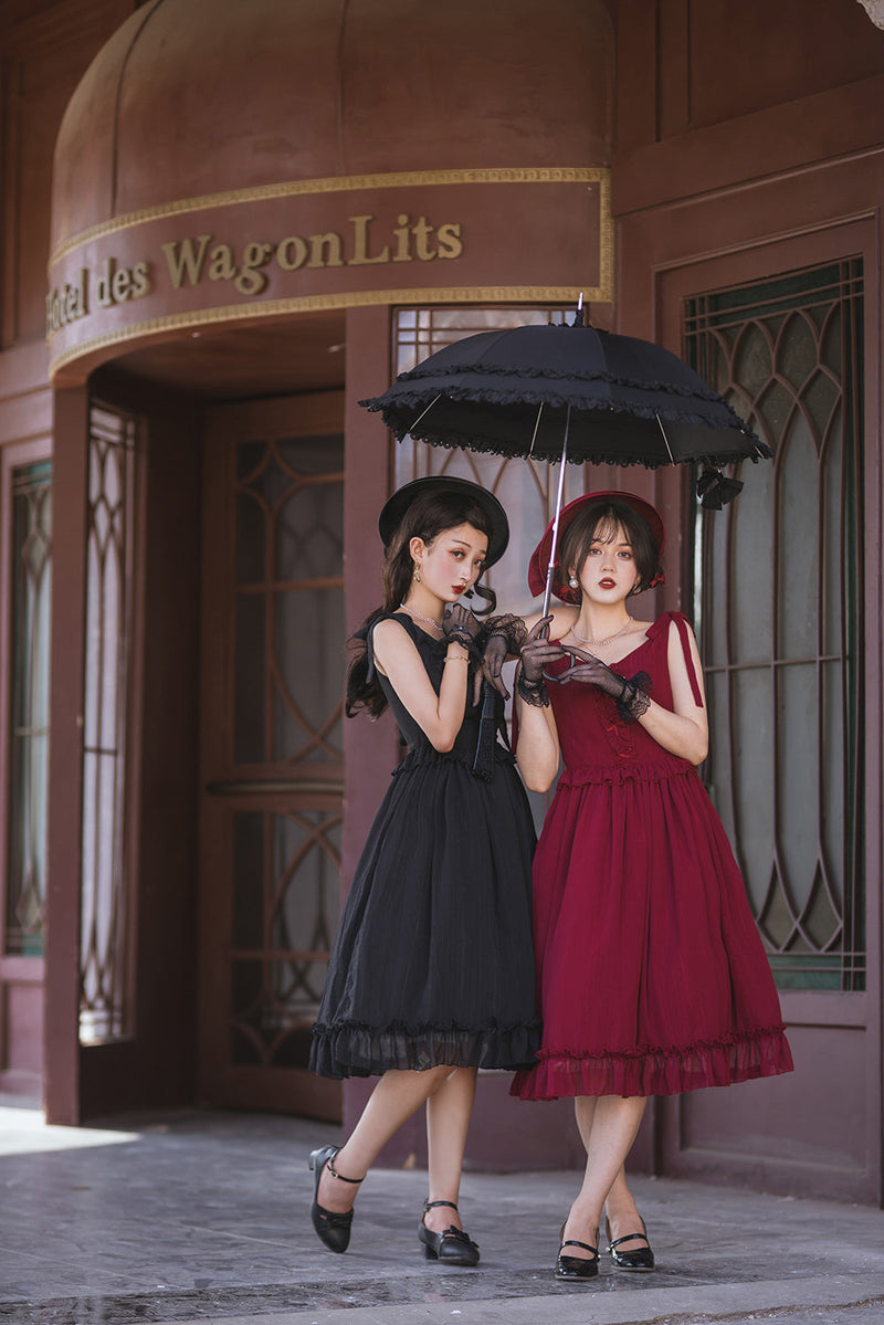 Miss Point - Rhine Riverside - French Vintage Chiffon Lolita JSK