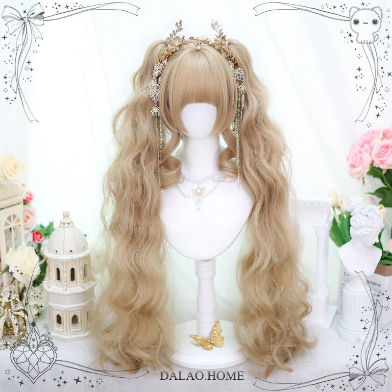 Dalao Home Ruoxin milky-gold twin-ponytail wig - view 3