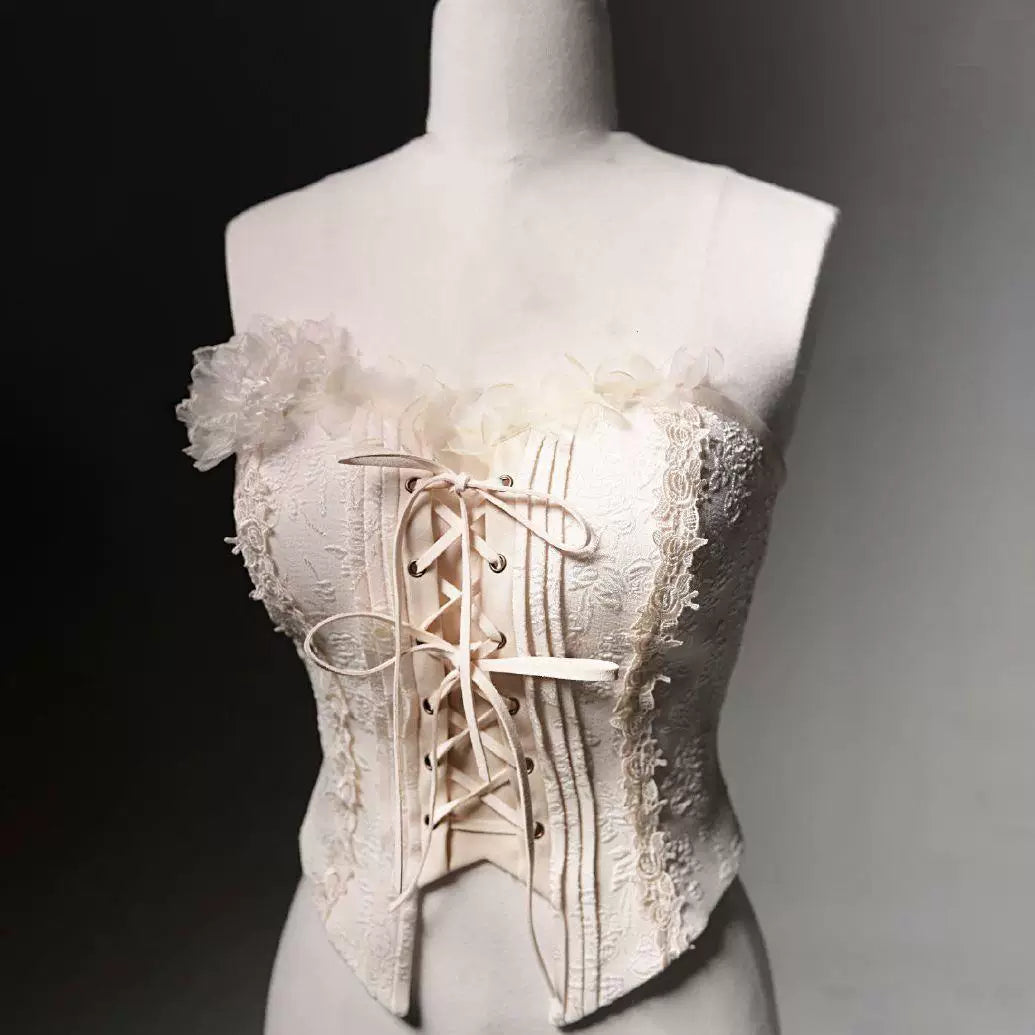 Sweetheart Dream Machine - Swan Garden - JSK top or underskirt with layered blue tiers