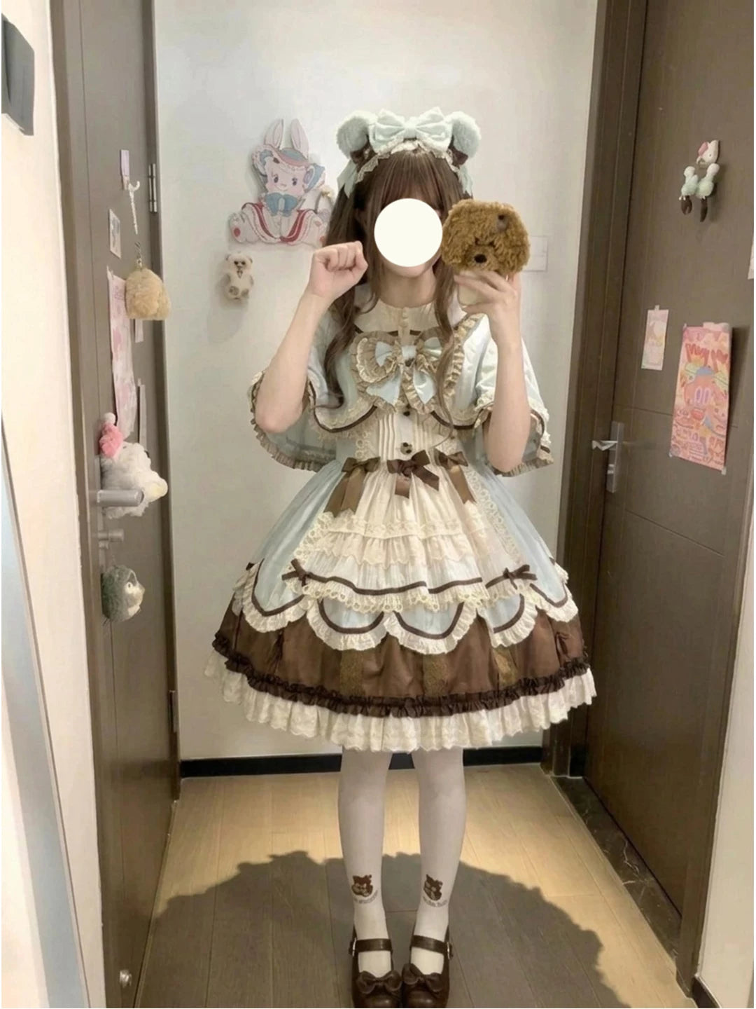 Creamy - Mint Chocolate - Mint and Brown JSK Coordinated Set