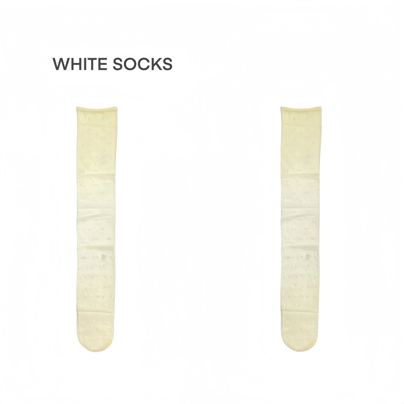 White Socks - Polka Dot Veil - Over-the-Knee Stockings with Small Polka Dots