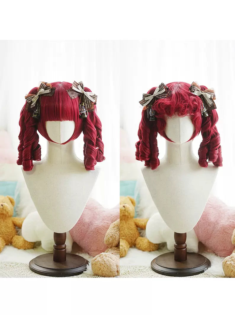 Imperial Tea - Roman Roll - Lolita wig with Roman curls and double ponytails - product detail 5