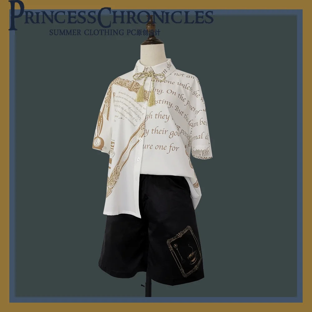 Princess Chronicles - Dark Fairy Tale - Ouji Lolita Casual Shorts Shirts