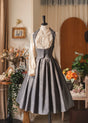 Charcoal Grey JSK (No Blouse) / Ready Stock / S