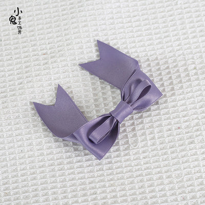 Xiaogui - Kawaii J-fashion Lolita Bow Clip smoke purple 1pcs only