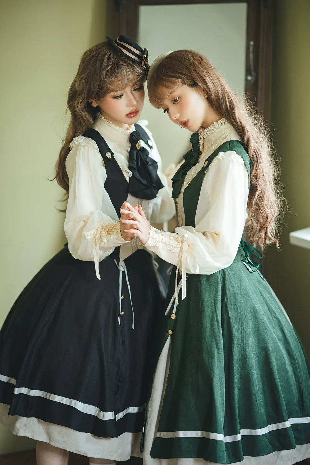 Miss Point - Golden Movement - Elegant Lolita Fishbone Skirt Customized