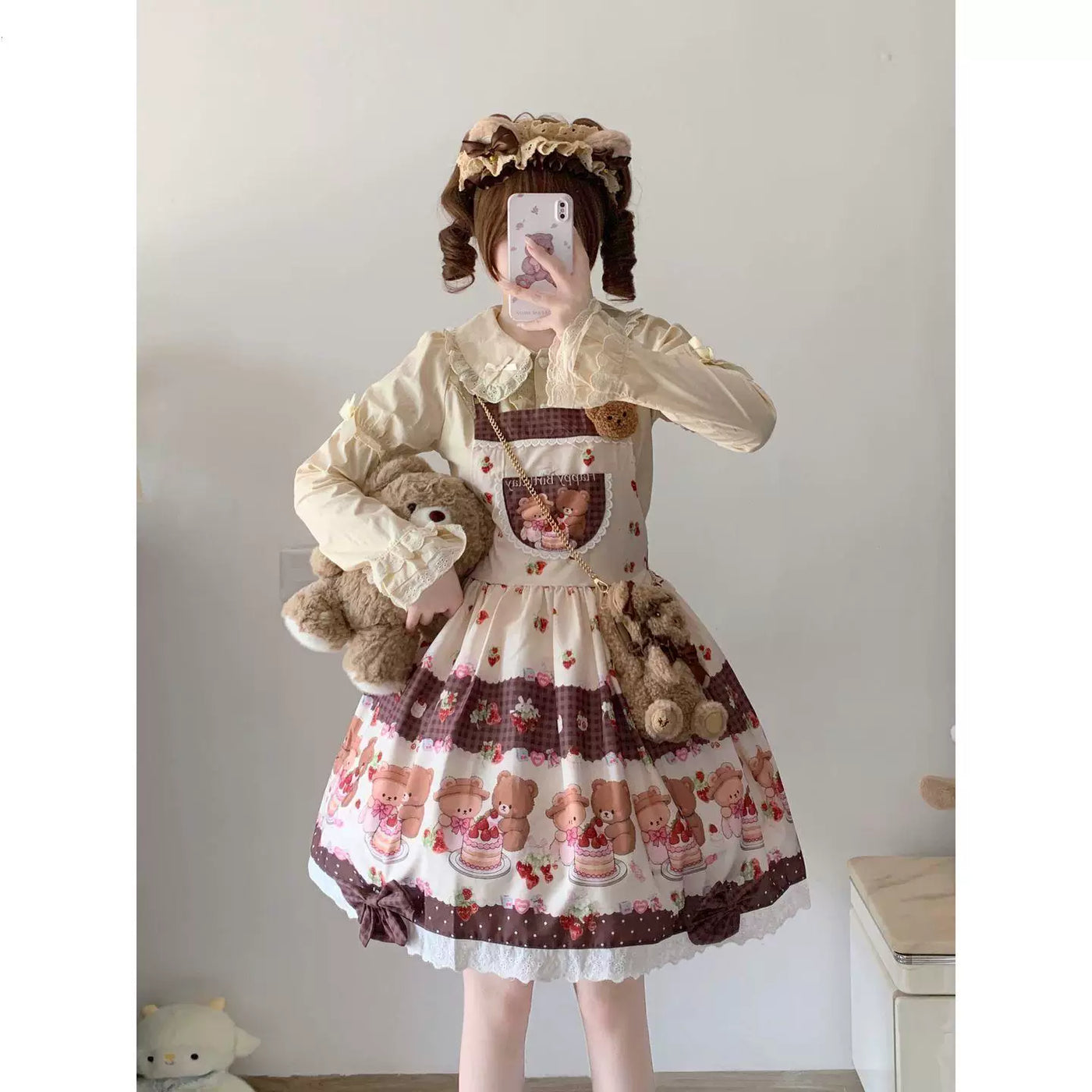 Sweetheart Dream Machine - Hime Sleeve Layering - Blouse with a Peter Pan Collar