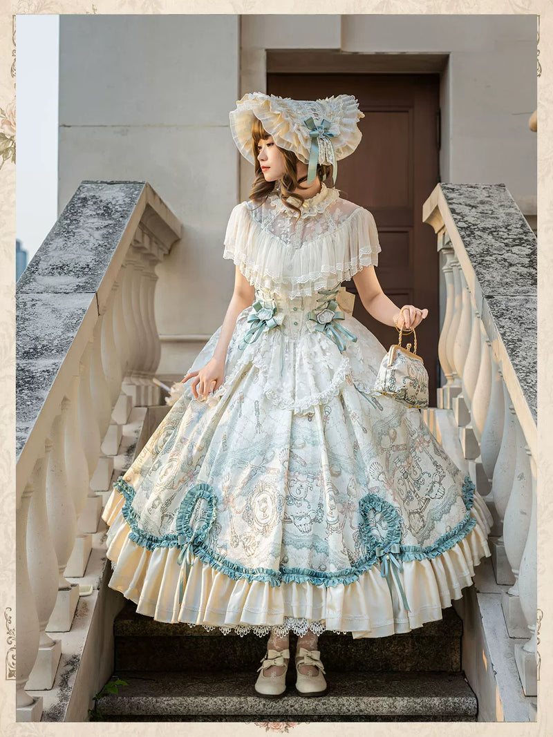 City Above Clouds - Banquet in the Clouds - OP dress with an Edwardian collar