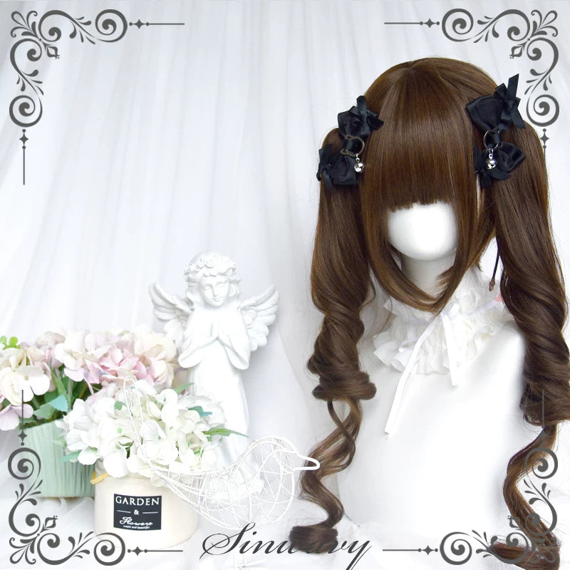 Sinwavy dark brown Lolita twin-tail wig - view 7
