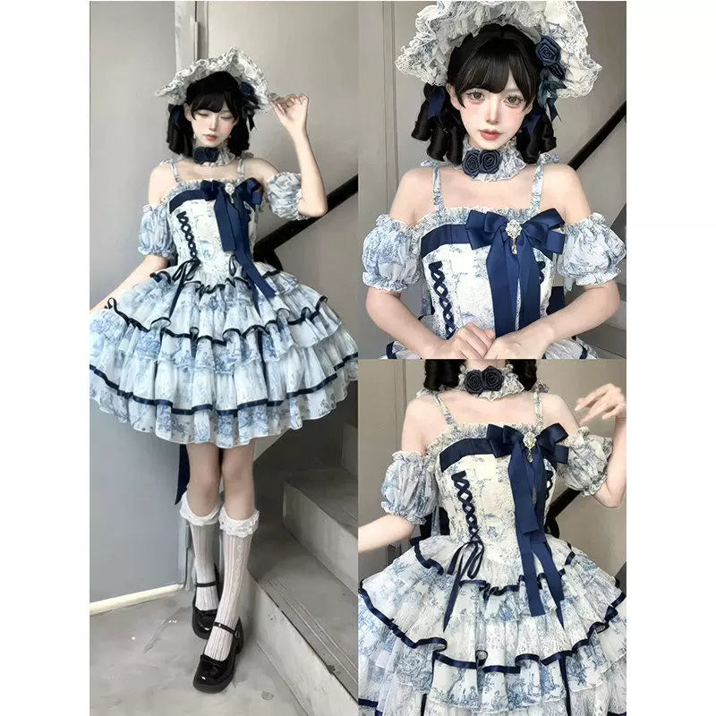 Lolita JSK set with optional skirt support