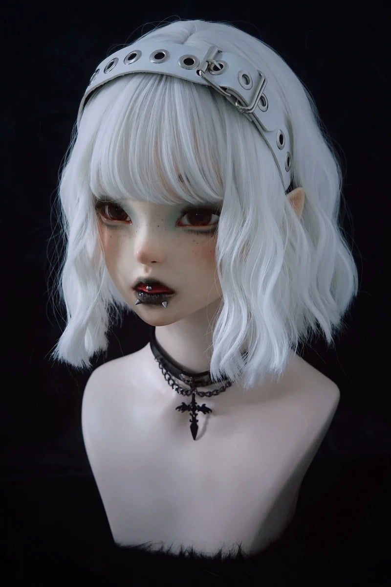 Strange Sugar - Gothic Lolita KC Faux Leather Punk - Lolita Hair Accessories Headwear