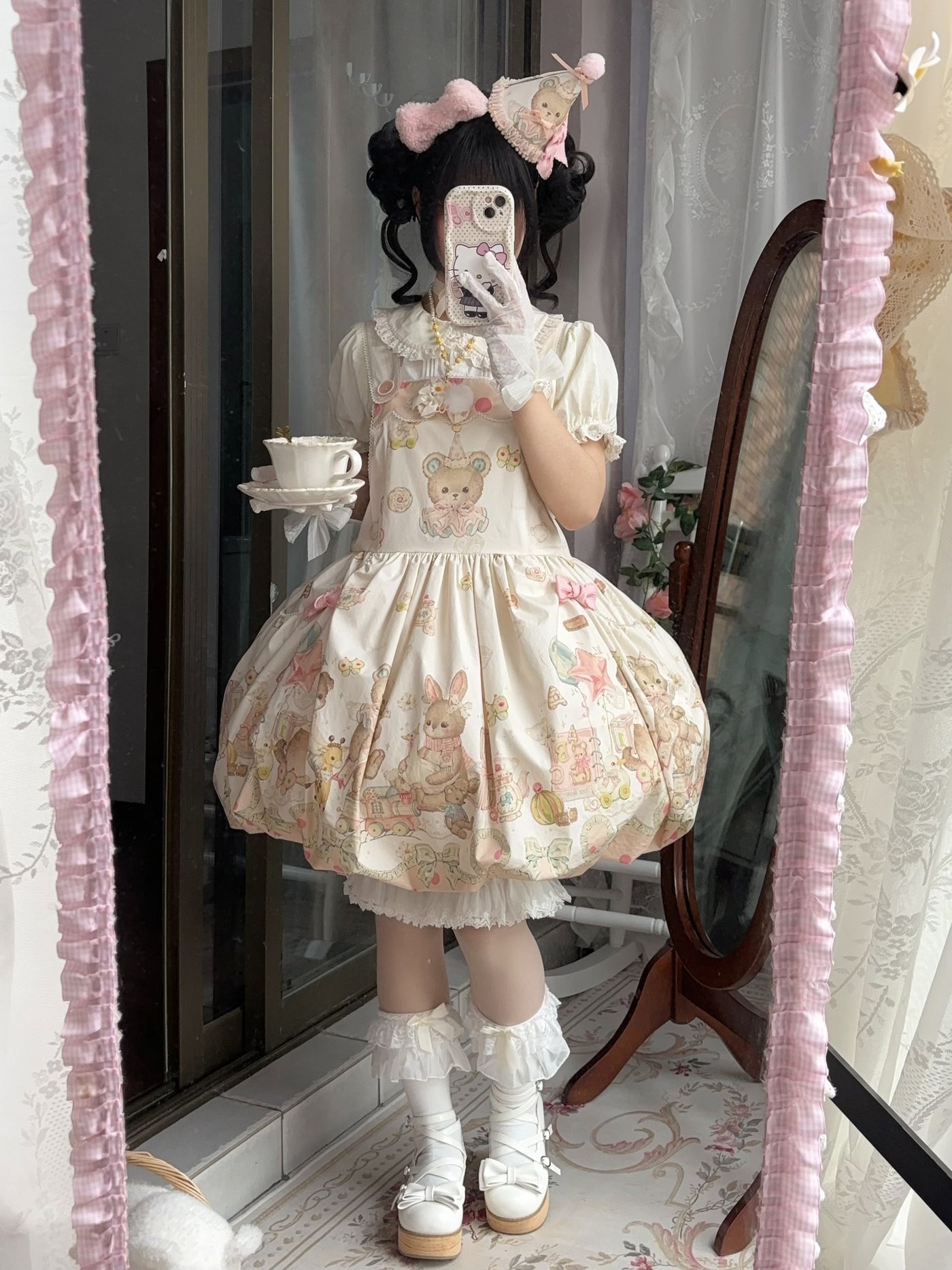 WF - Toy Box - Printed Doll-Style JSK with Pinafore and Apron Options