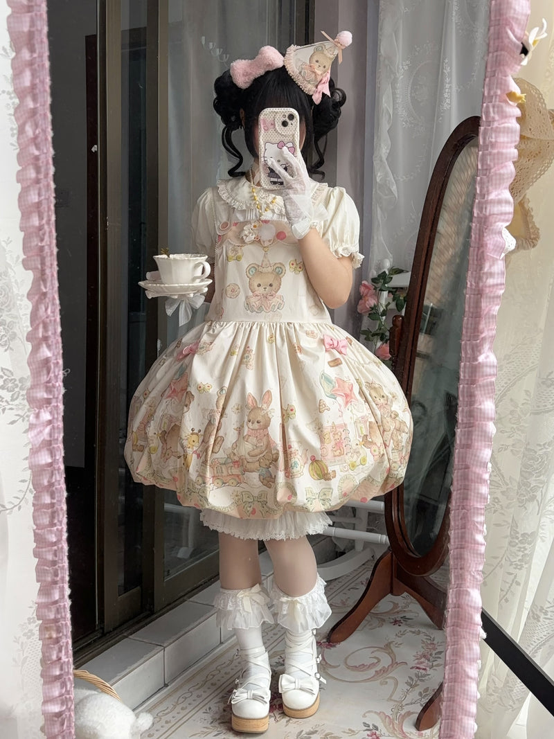 WF - Toy Box - Printed Doll-Style JSK with Pinafore and Apron Options