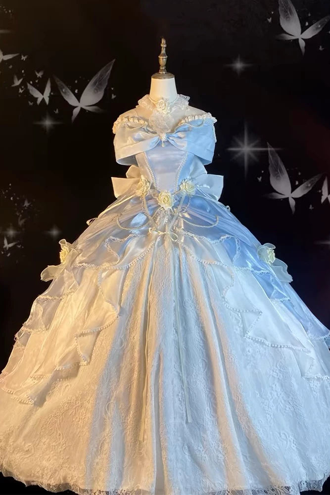 Flora Muse - Rose Encounter Lolita Gown - Formal strapless lolita