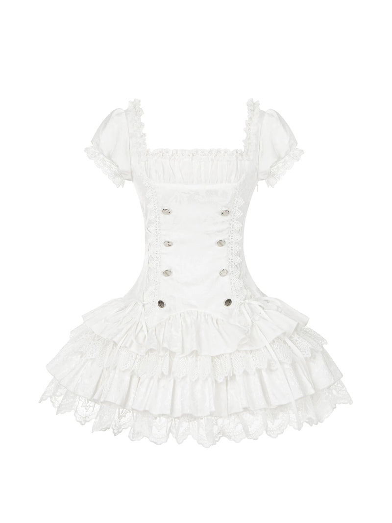 With PUJI - Xiao Yuan - Sweet Lolita OP Dress detail view 5